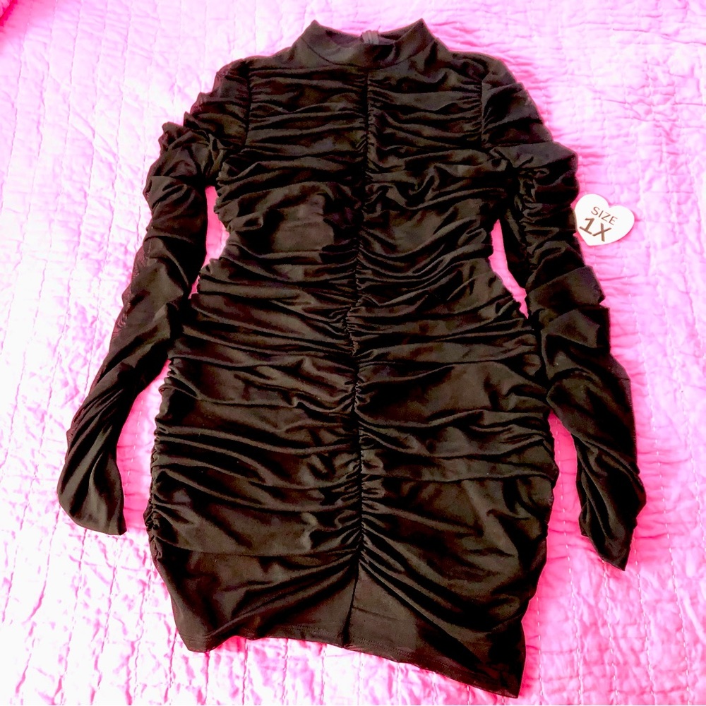 Plus Size Rouched Dress